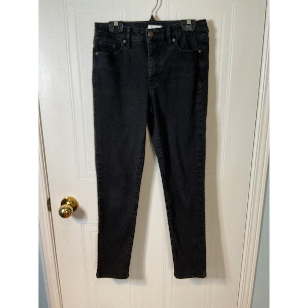 Jessica Simpson Skinny Jeans Womens 4 Black Excellent High Rise Stretch Denim